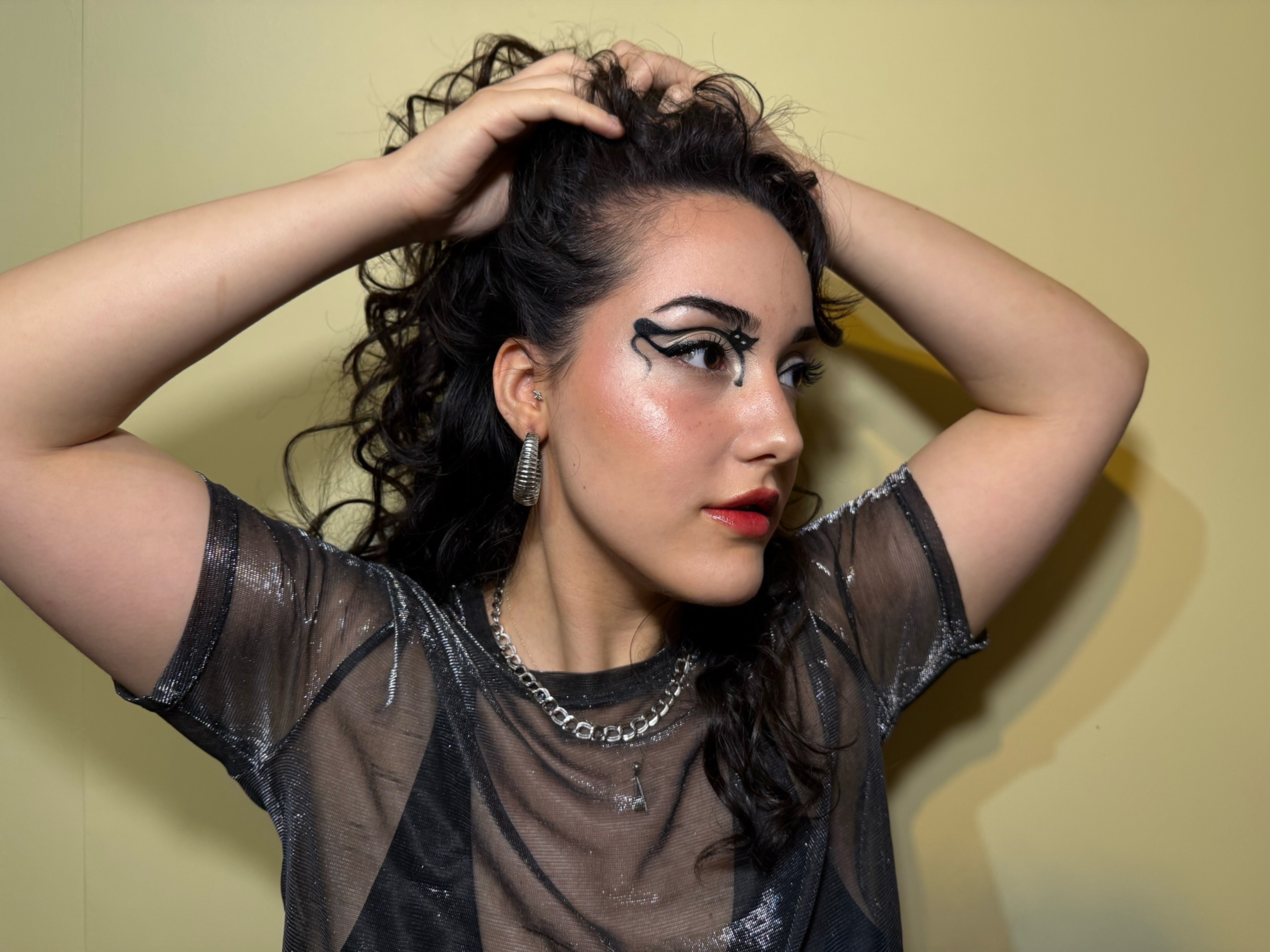 Editöryal göz makyajı - smokey cat eye I